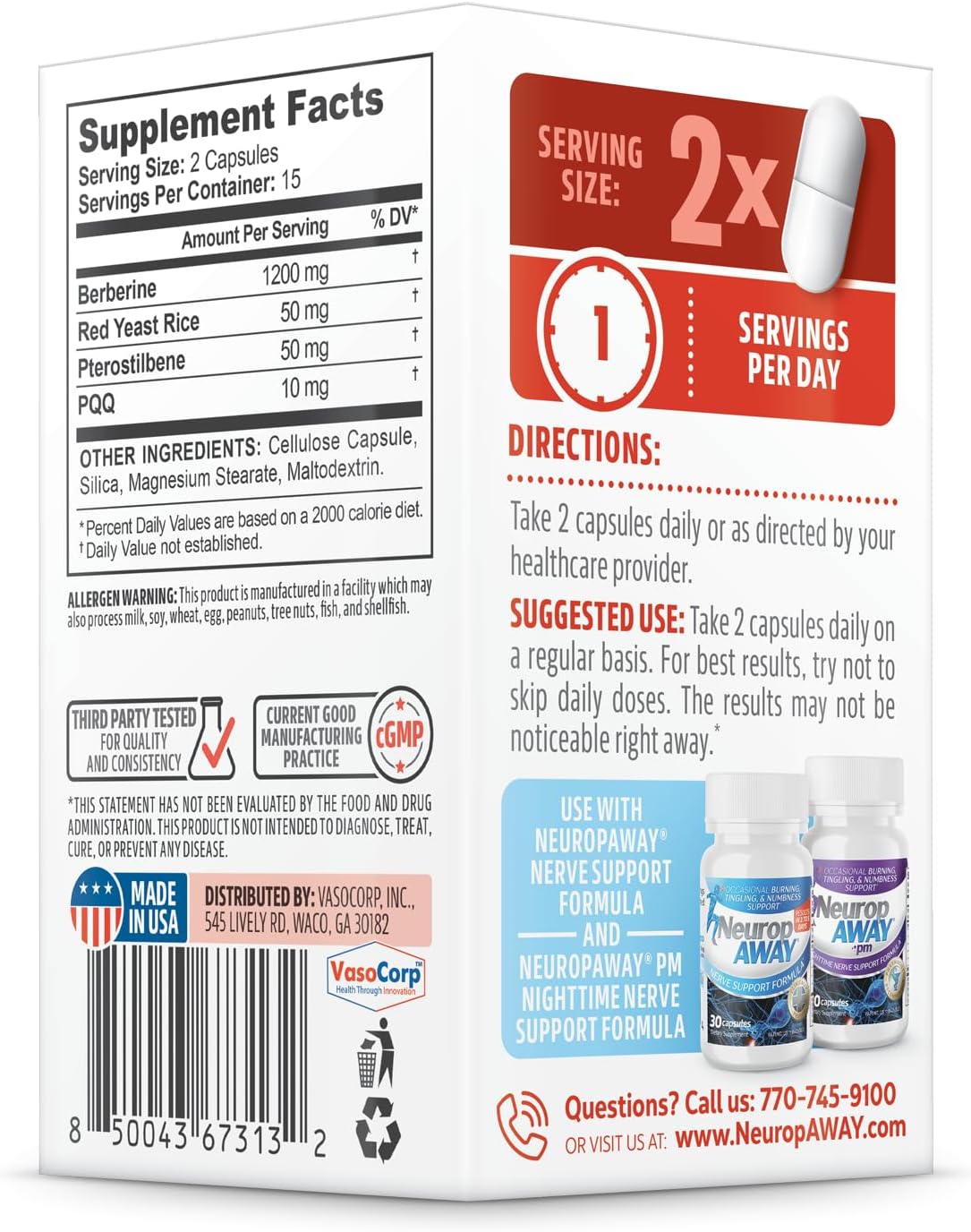 NeuropAWAY Cardiovascular Support 30ct